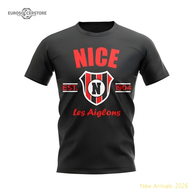 Nice Established Football T-Shirt (Black)-PitchVibe Kits